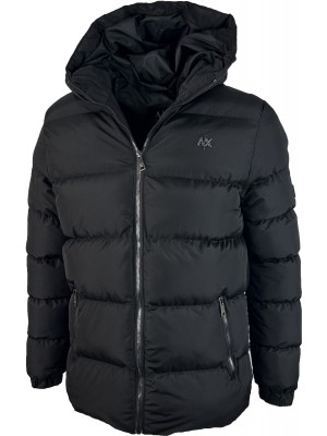 Черный пуховик  A|X Armani Exchange 1239-1