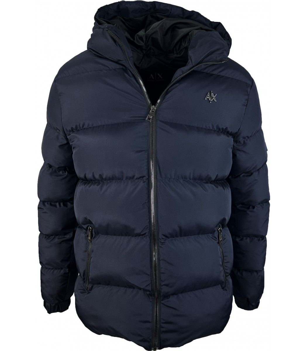 Темно-синий пуховик A|X Armani Exchange 1239-2 Темно-синий пуховик A|X Armani Exchange 1239-2
