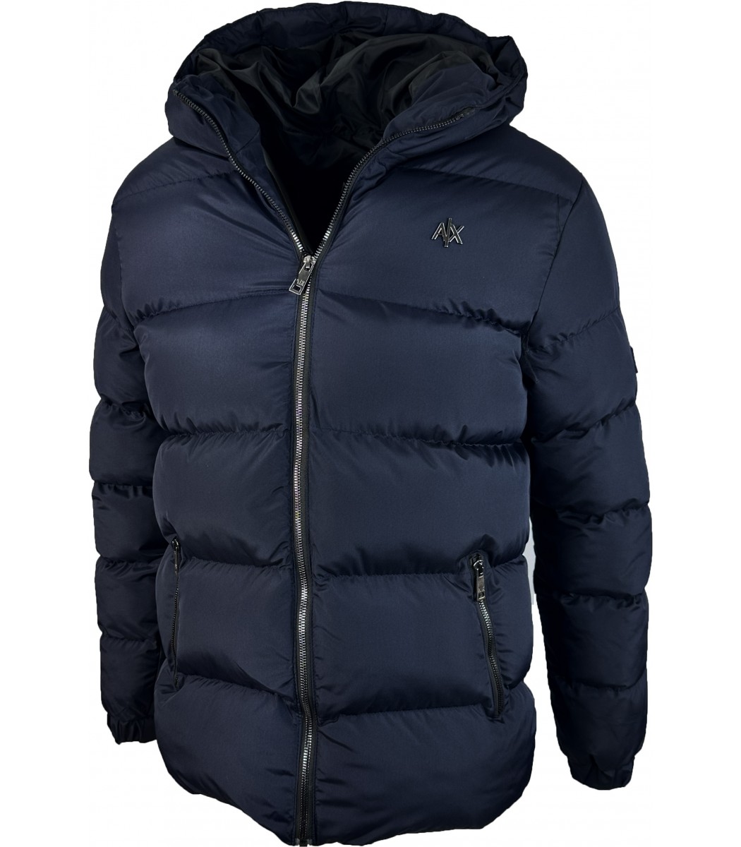 Темно-синий пуховик A|X Armani Exchange 1239-2 Темно-синий пуховик A|X Armani Exchange 1239-2
