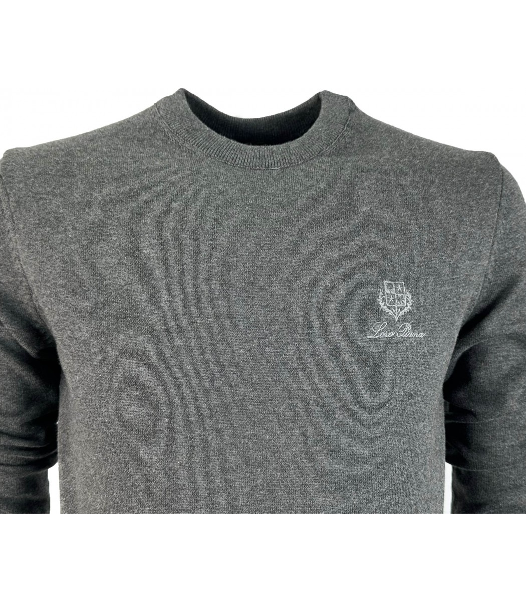 Графитовый джемпер Loro Piana 8135-17 Графитовый джемпер Loro Piana 8135-17