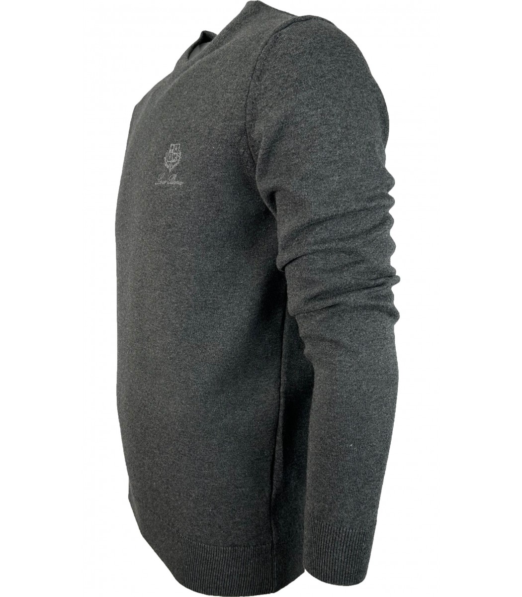 Графитовый джемпер Loro Piana 8135-17 Графитовый джемпер Loro Piana 8135-17
