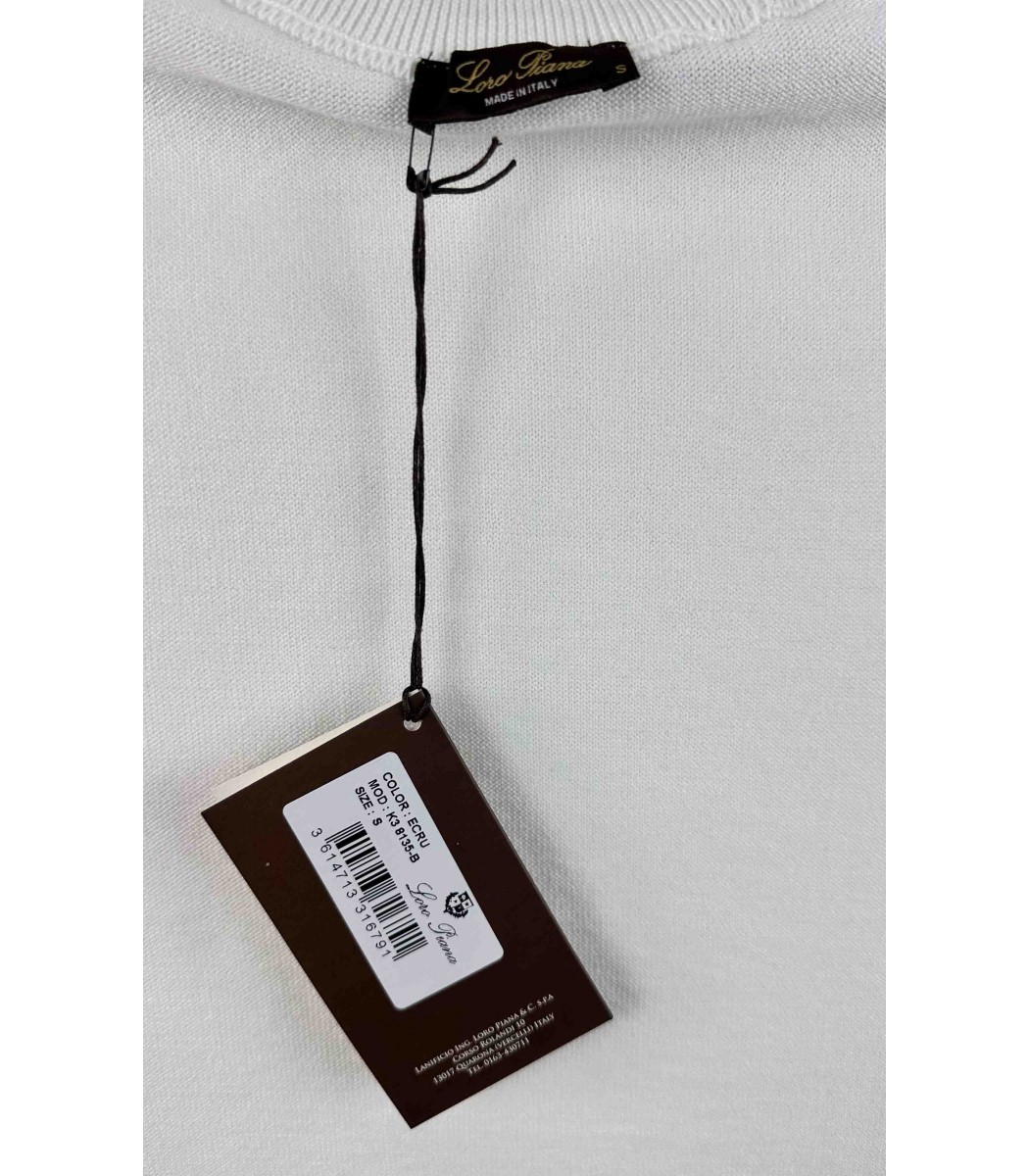 Белый джемпер Loro Piana 8135-3 Белый джемпер Loro Piana 8135-3