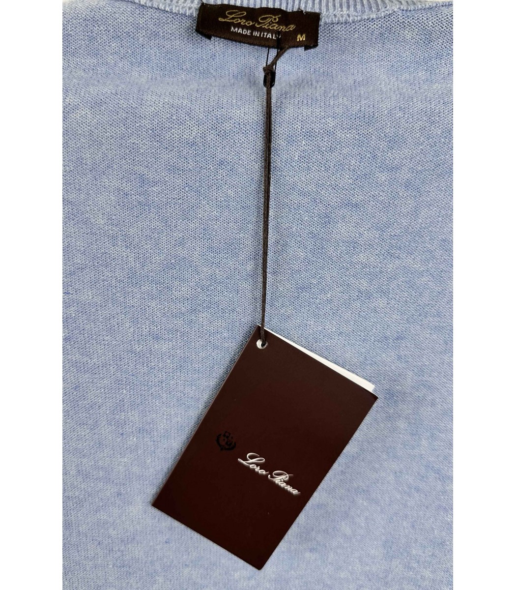 Голубой джемпер Loro Piana 8135-10 Голубой джемпер Loro Piana 8135-10