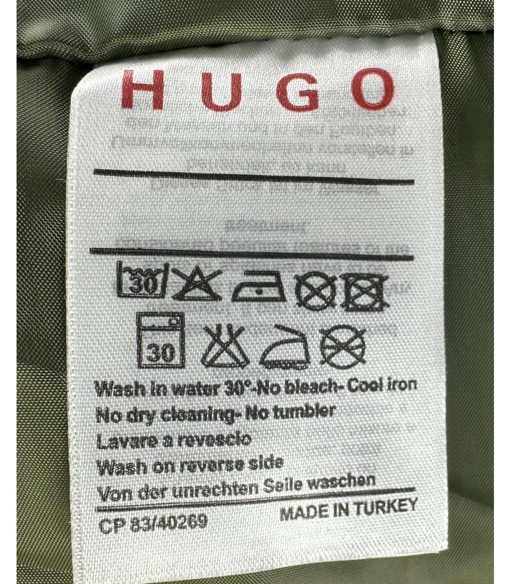 Зеленый пуховик HUGO 345-11 Зеленый пуховик HUGO 345-11