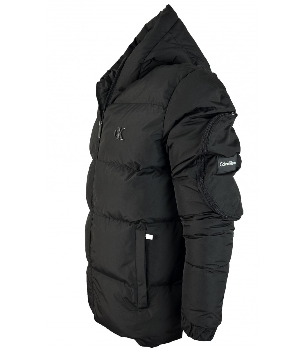 Черный пуховик Calvin Klein 261-1