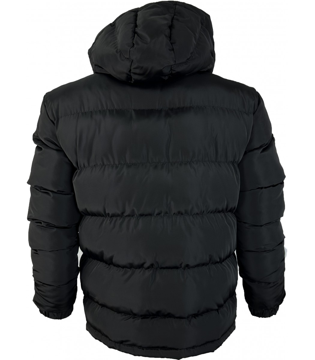 Черный пуховик BOSS 1620-1 Черный пуховик BOSS 1620-1