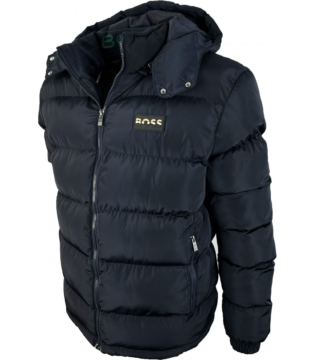 Темно-синий пуховик BOSS 1620-2