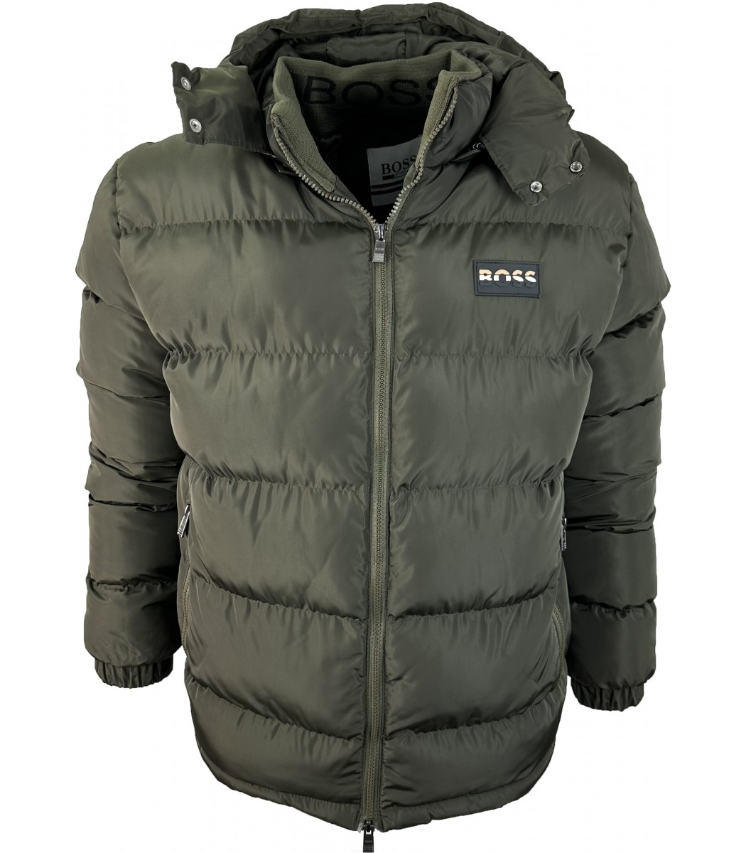 Хаки пуховик BOSS 1620-21 