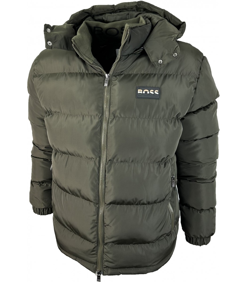 Хаки пуховик BOSS 1620-21 