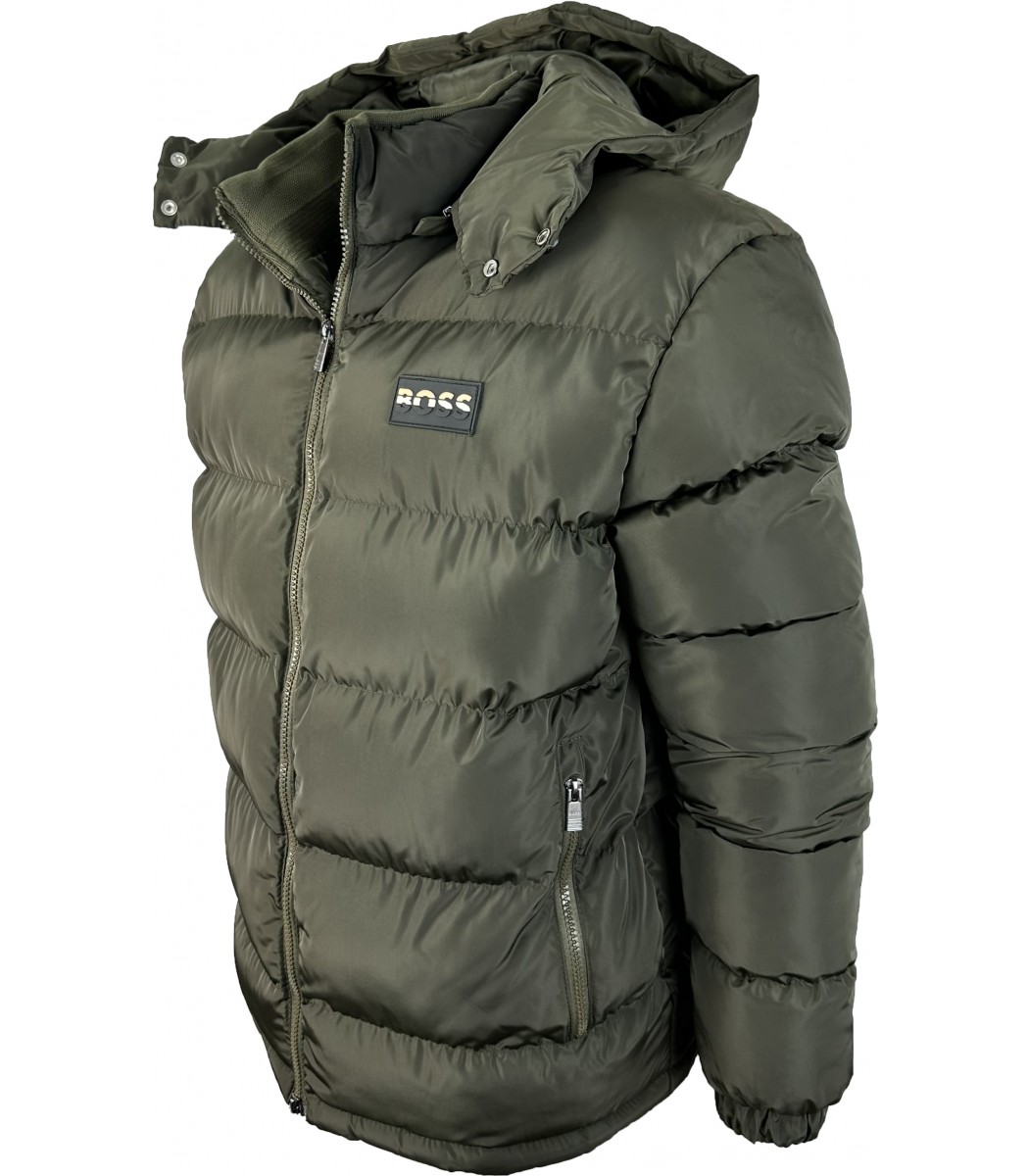 Хаки пуховик BOSS 1620-21 
