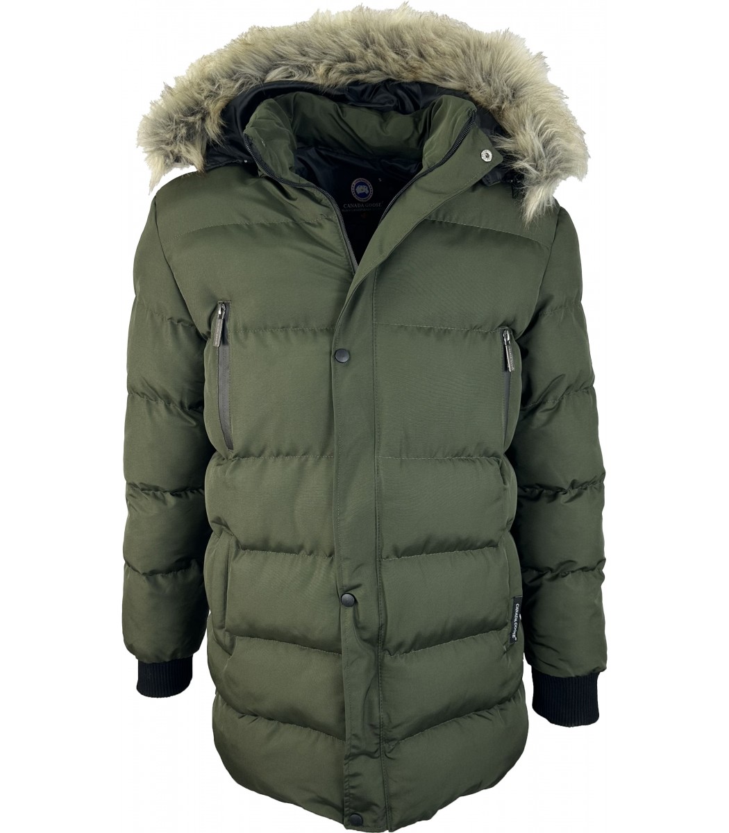 Темно-зеленый пуховик Canada Goose 241-36