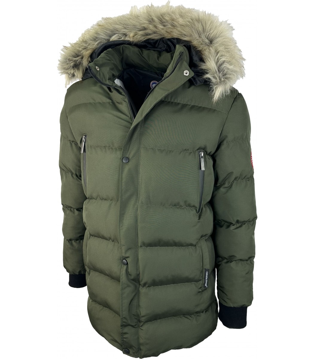 Темно-зеленый пуховик Canada Goose 241-36