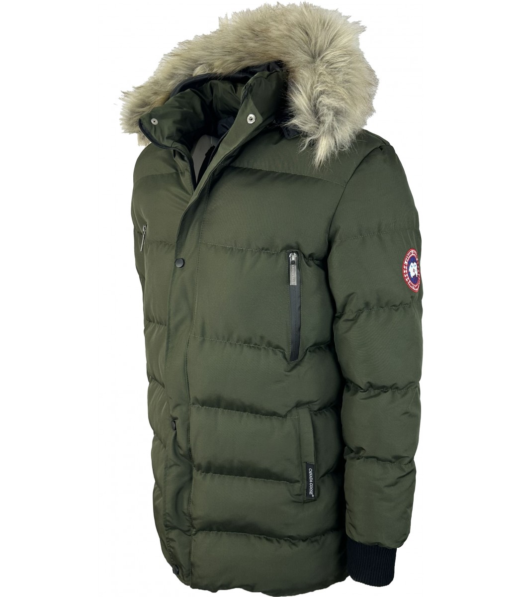 Темно-зеленый пуховик Canada Goose 241-36