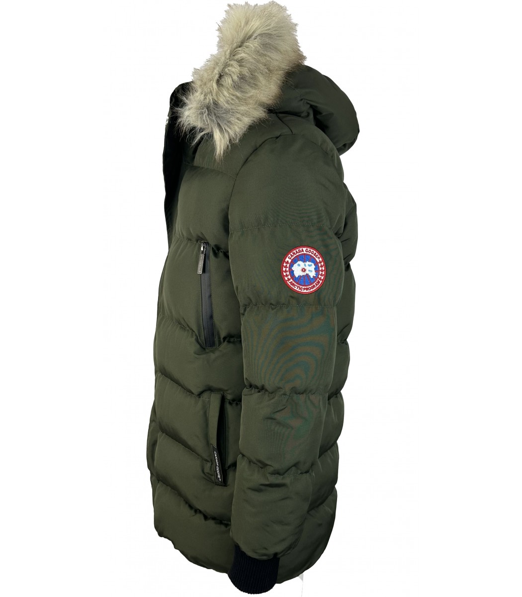 Темно-зеленый пуховик Canada Goose 241-36