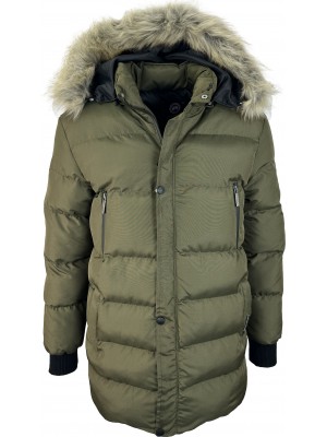 Хаки пуховик Canada Goose 241-21