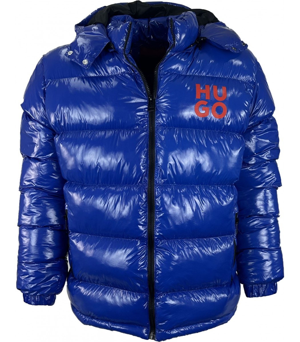 Синий пуховик HUGO 345-4 Синий пуховик HUGO 345-4