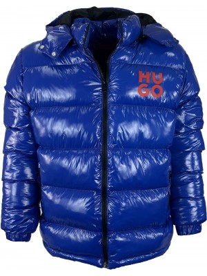 Синий пуховик HUGO 345-4