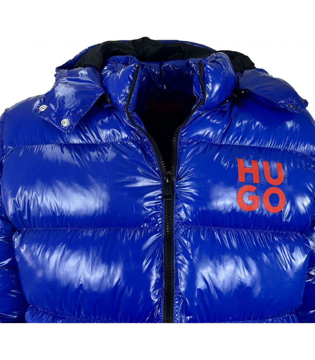 Синий пуховик HUGO 345-4 Синий пуховик HUGO 345-4