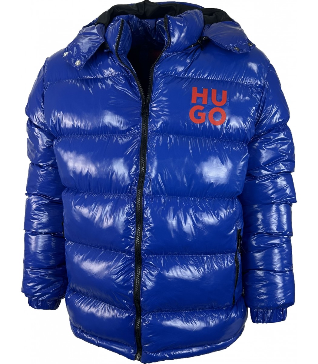 Синий пуховик HUGO 345-4 Синий пуховик HUGO 345-4