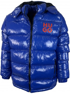 Синий пуховик HUGO 345-4