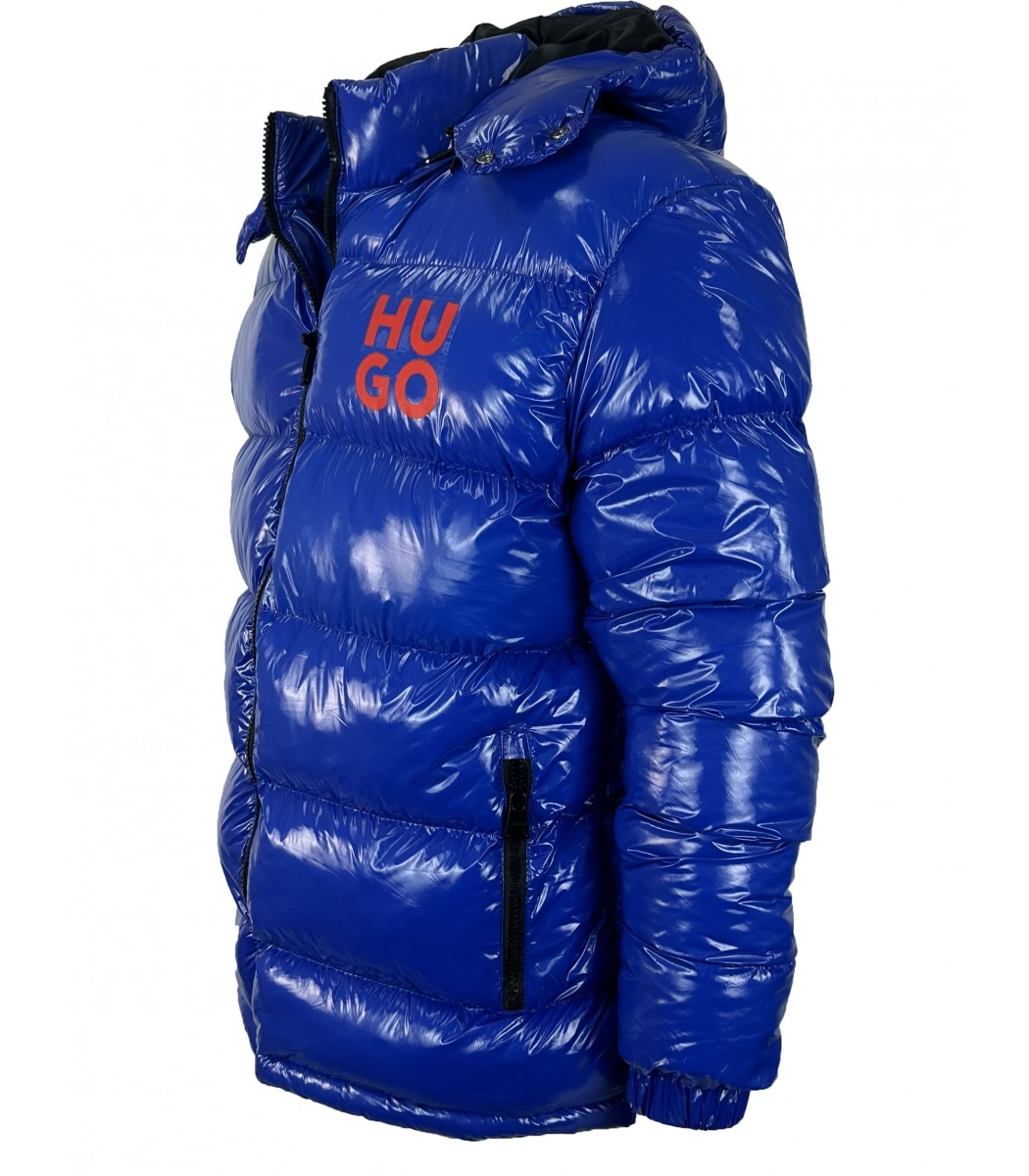 Синий пуховик HUGO 345-4 Синий пуховик HUGO 345-4