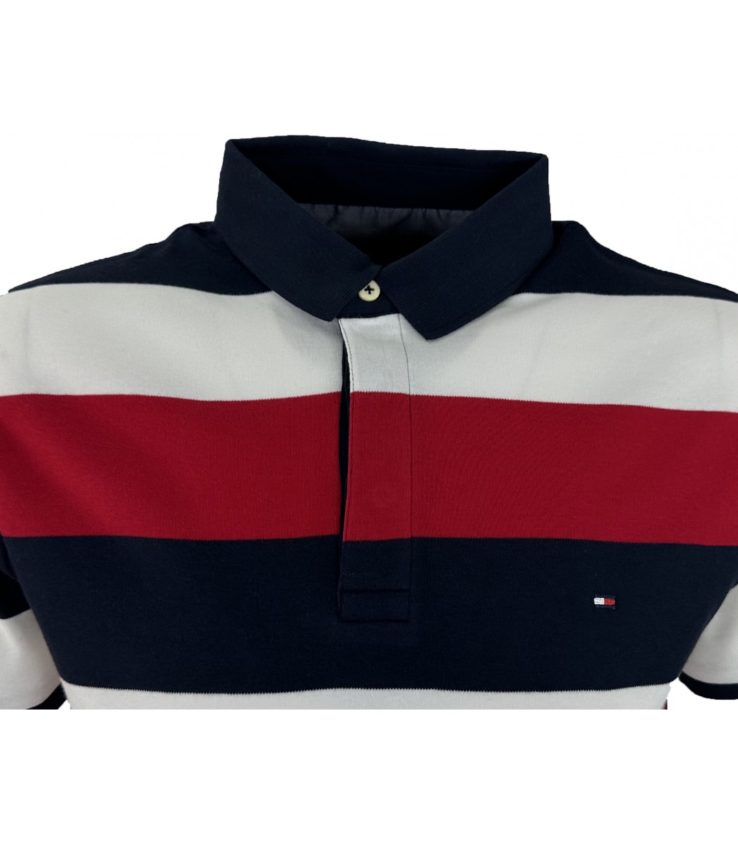 Красная футболка поло Tommy Hilfiger 15-232-6