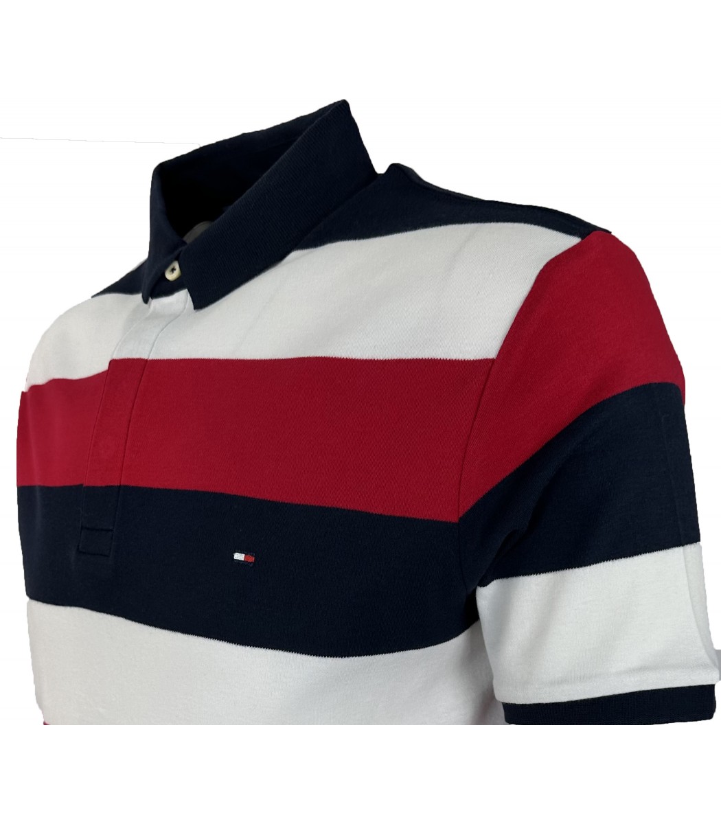 Красная футболка поло Tommy Hilfiger 15-232-6