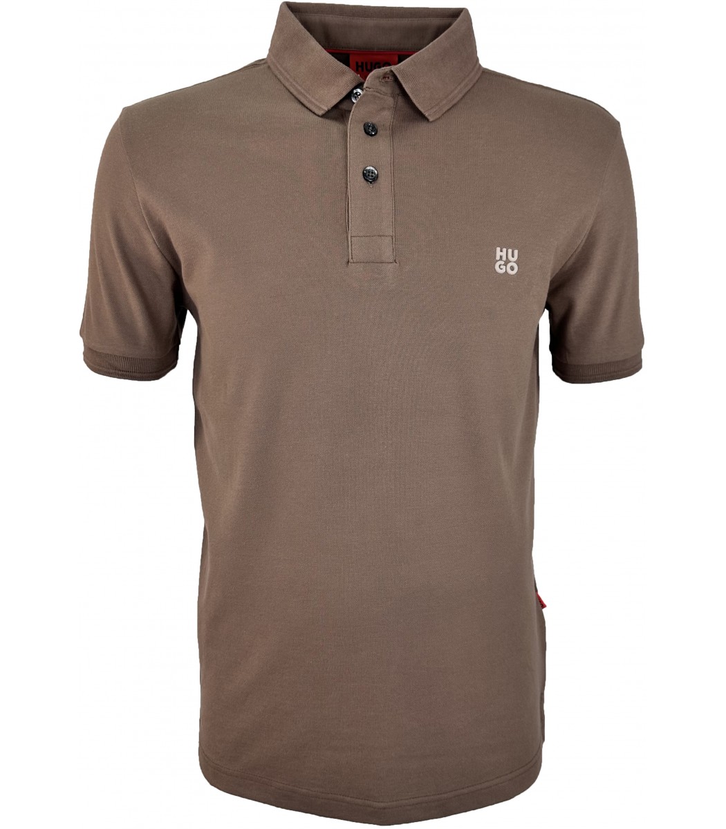 Коричневая футболка поло Hugo Boss 15-269-23