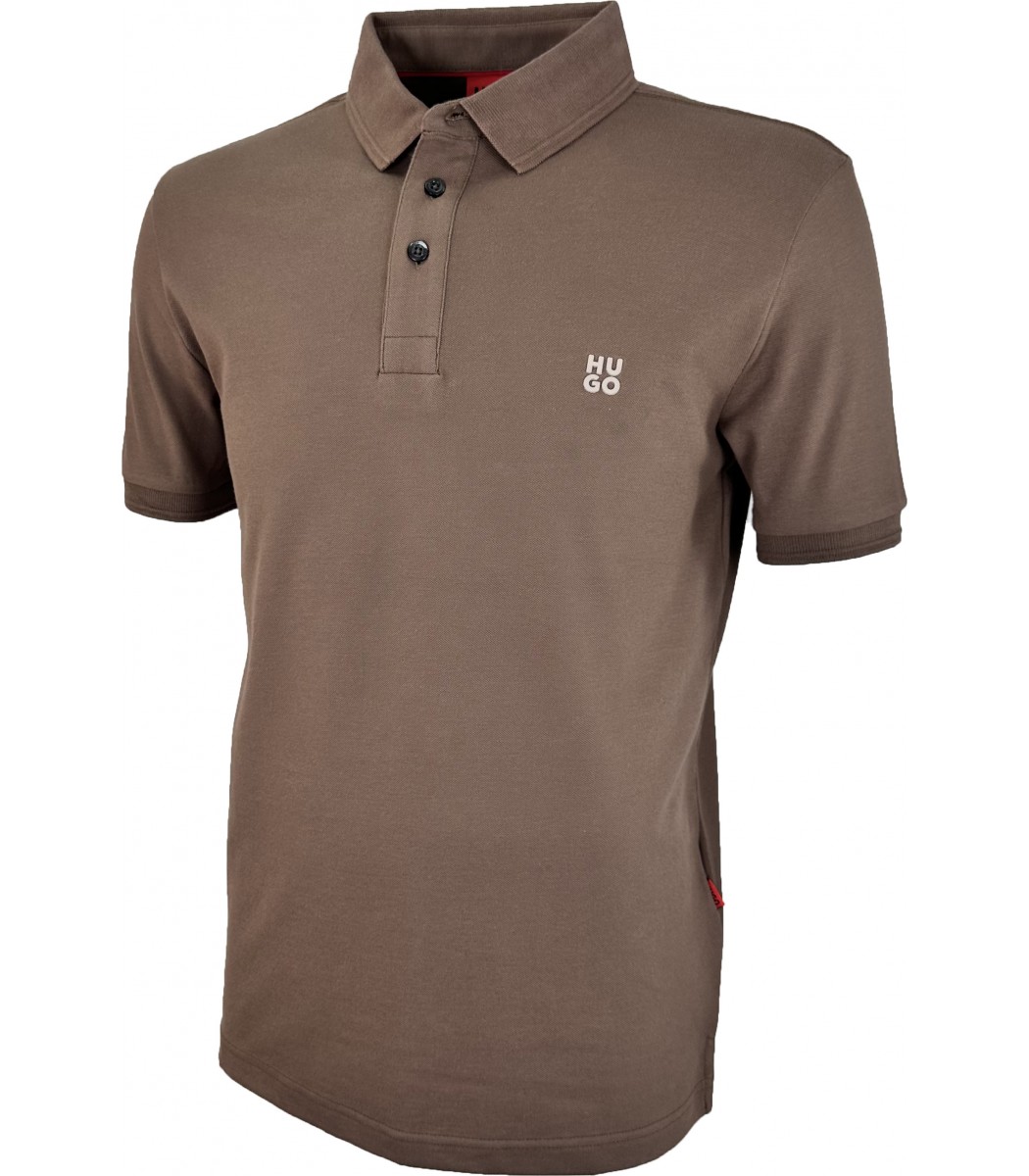 Коричневая футболка поло Hugo Boss 15-269-23