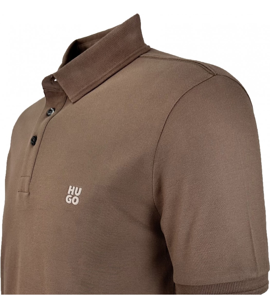 Коричневая футболка поло Hugo Boss 15-269-23
