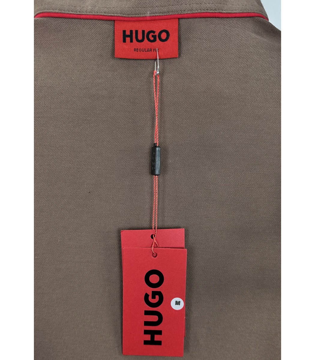 Коричневая футболка поло Hugo Boss 15-269-23