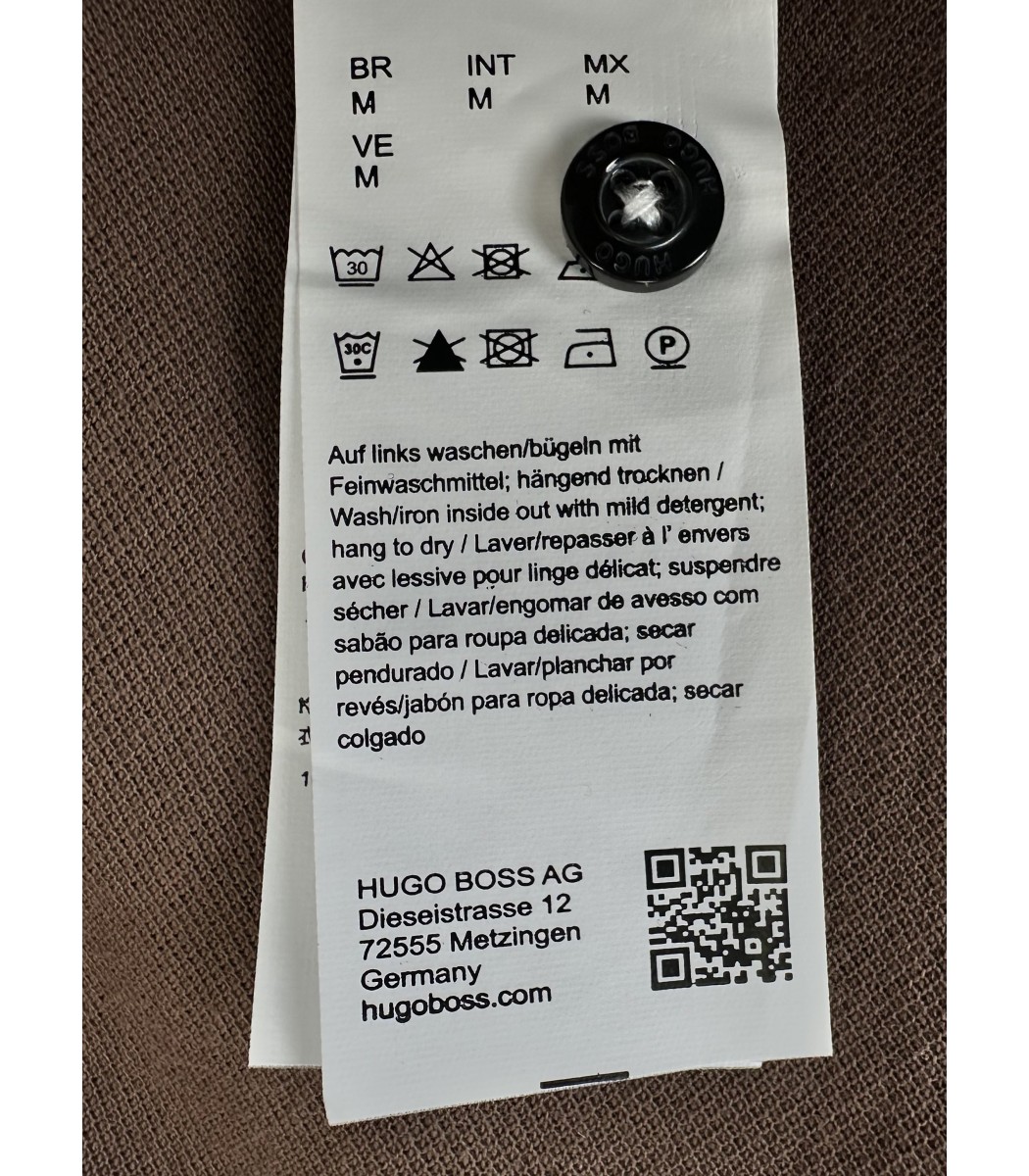 Коричневая футболка поло Hugo Boss 15-269-23