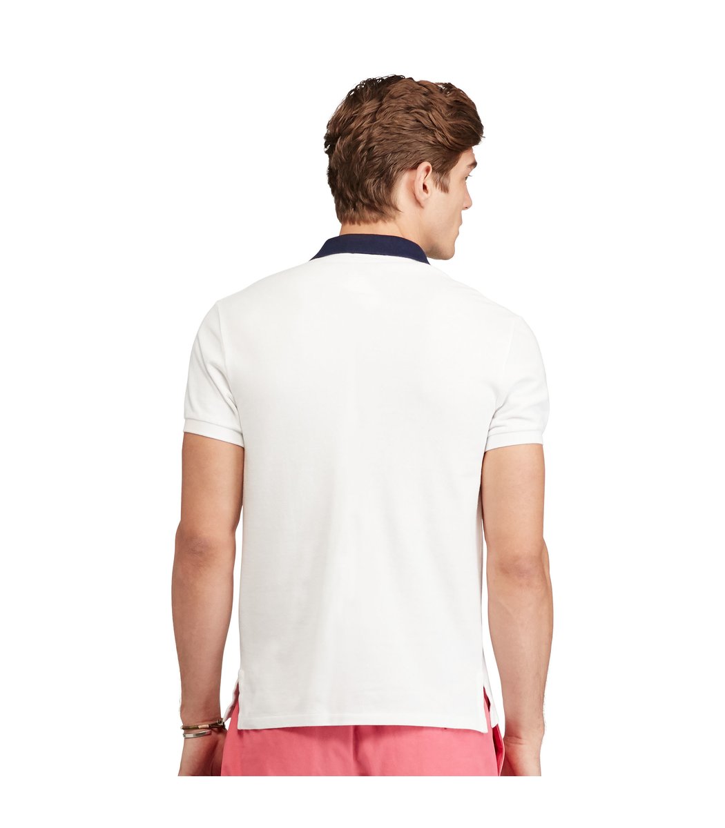 Мужская белая футболка поло Ralph Lauren R6