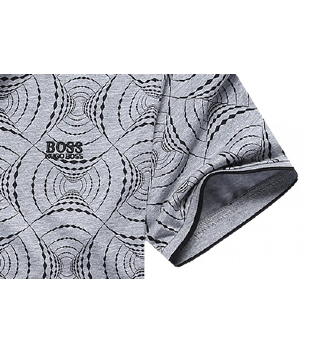 Серая футболка Hugo Boss Print2