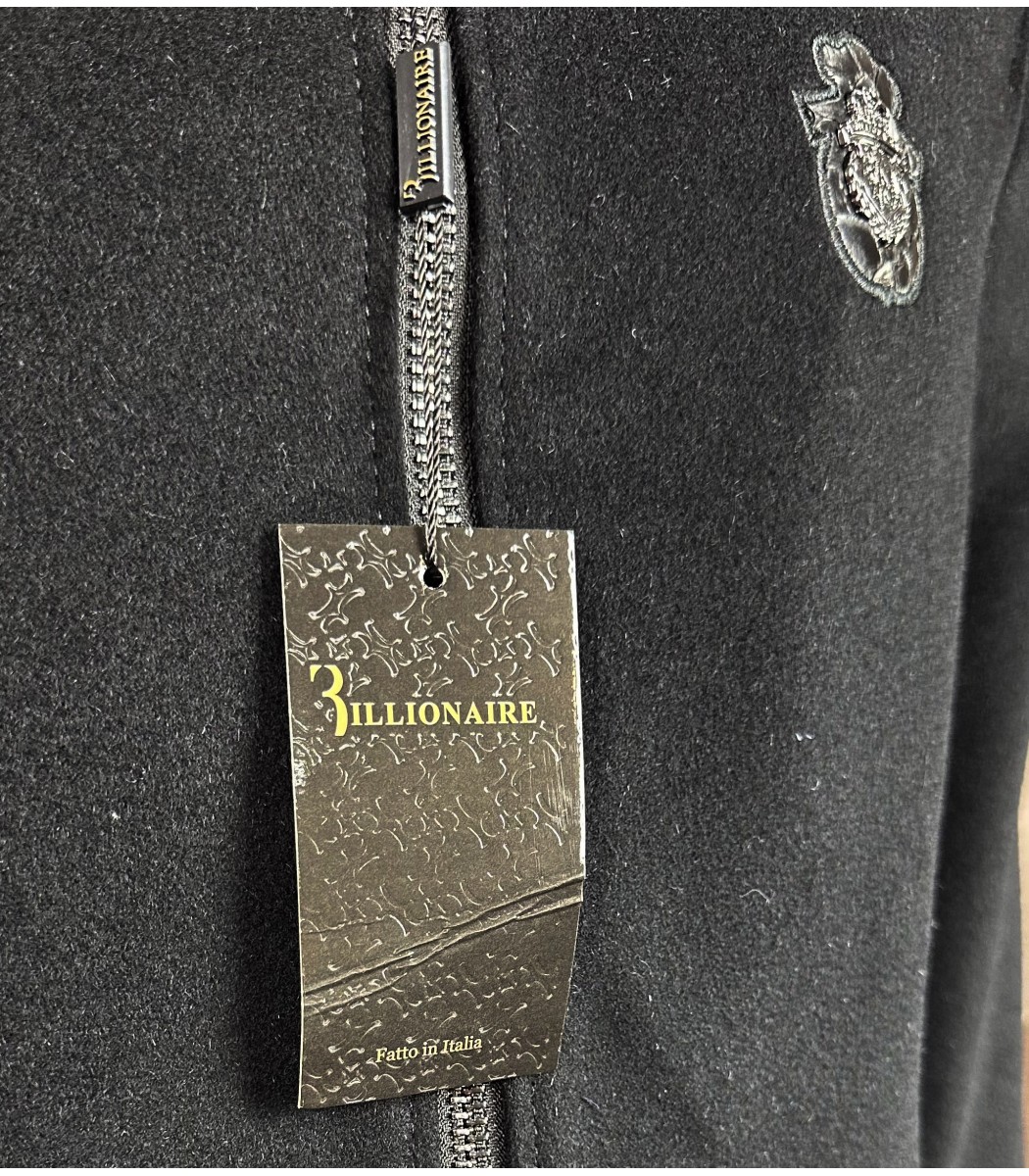 Черная кашемировая куртка Billionaire 1123-1 Черная кашемировая куртка Billionaire 1123-1