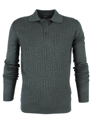Темно-серое поло Brioni 7735-4