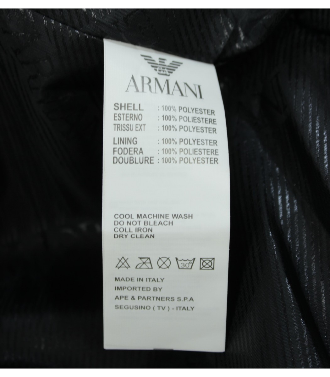 Серый пуховик Emporio Armani 6445-1