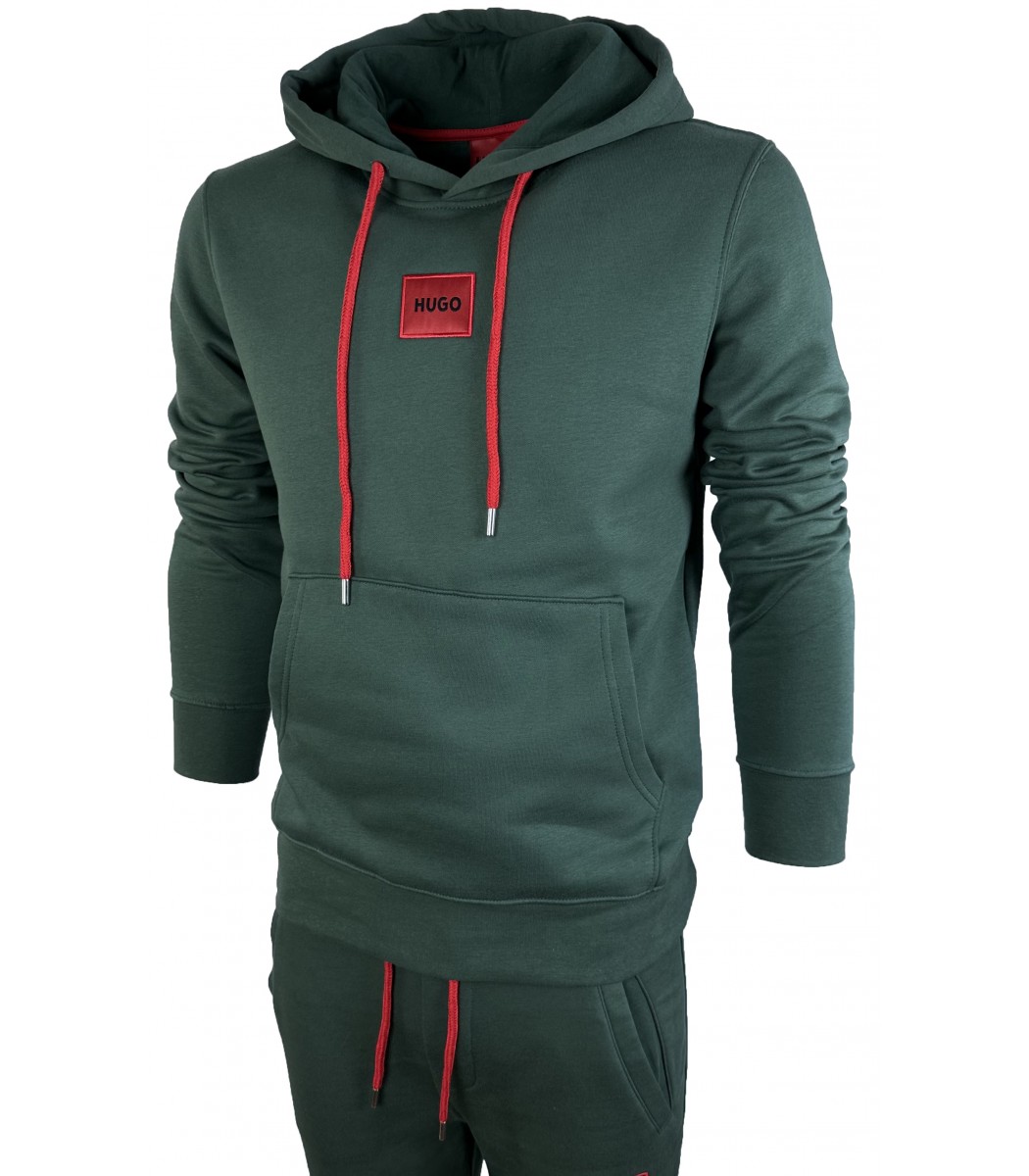 Зеленый спортивный костюм на флисе Hugo Boss HB2009-11