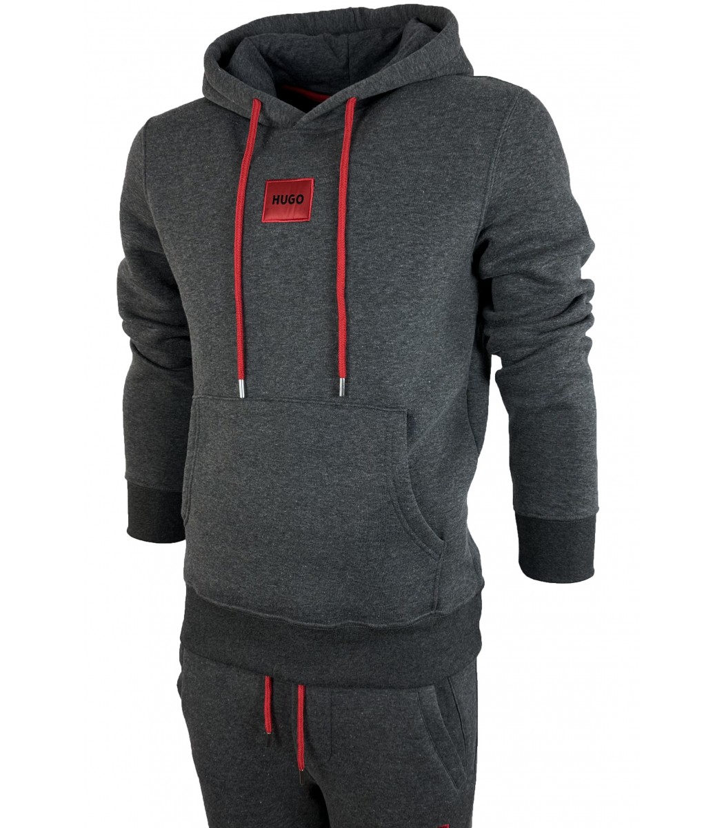 Серый спортивный костюм на флисе Hugo Boss HB2009-17