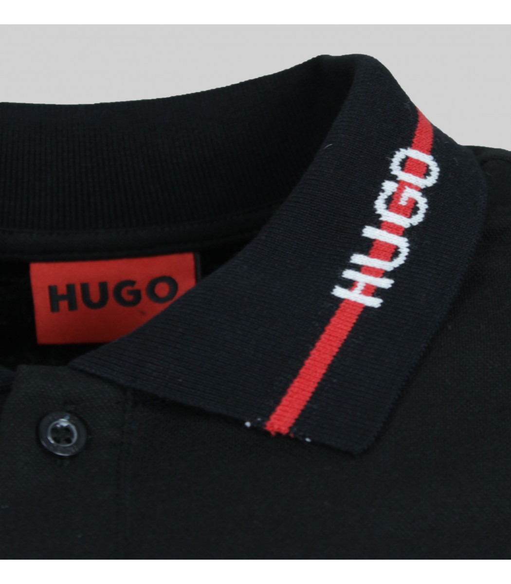 Черная футболка поло Hugo Boss 53454-1