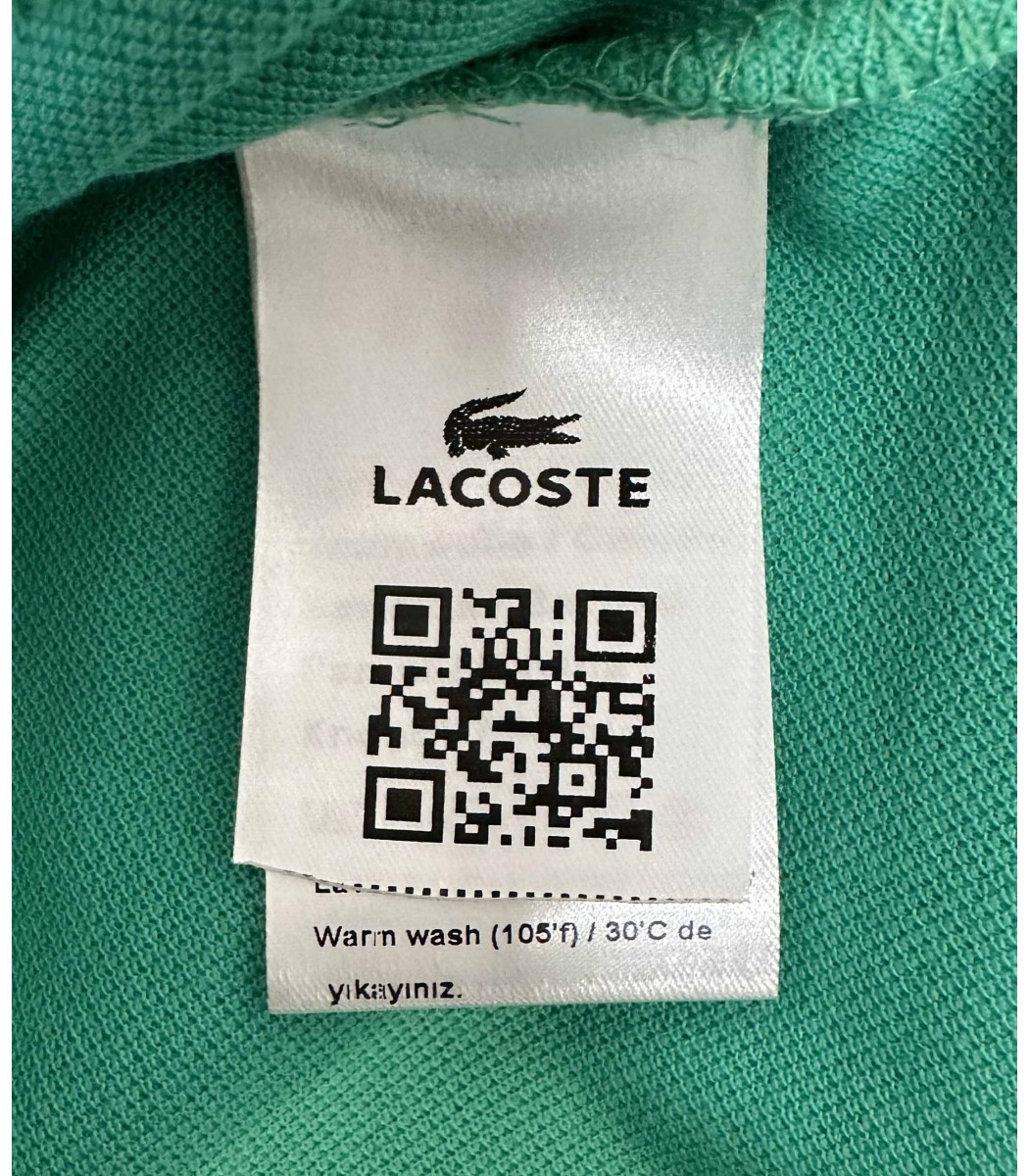 Зеленая футболка поло Lacoste LC2-11