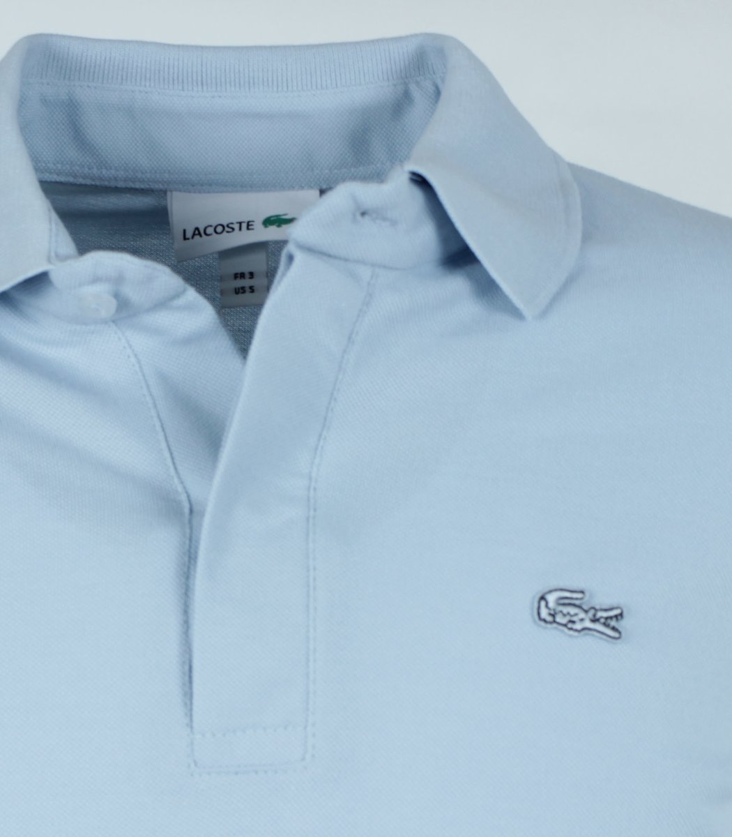 Голубая футболка поло Lacoste LC3-10