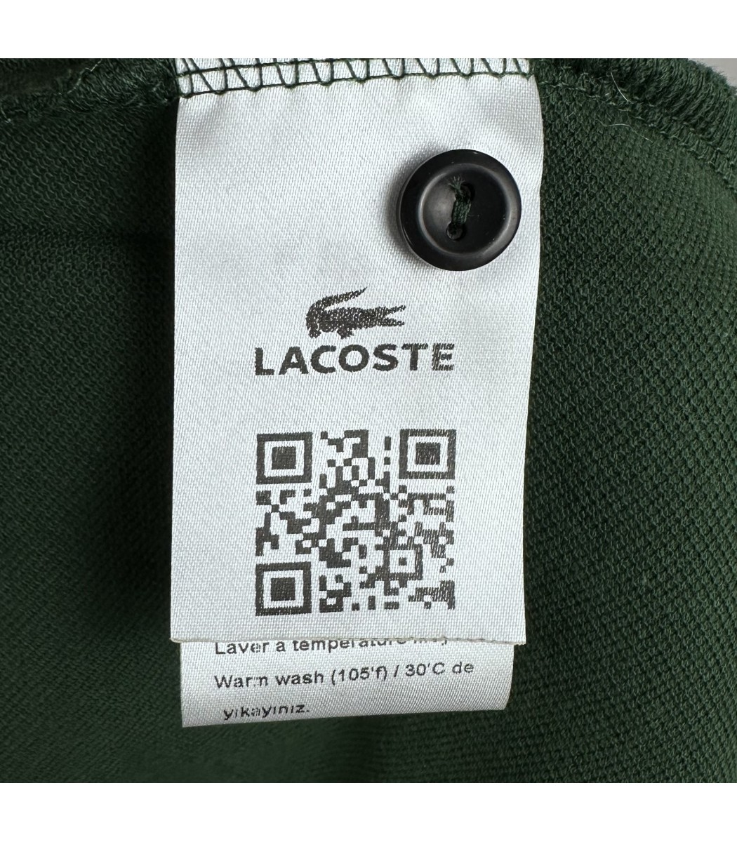 Темно-серое поло с длинным рукавом Lacoste L2708-20