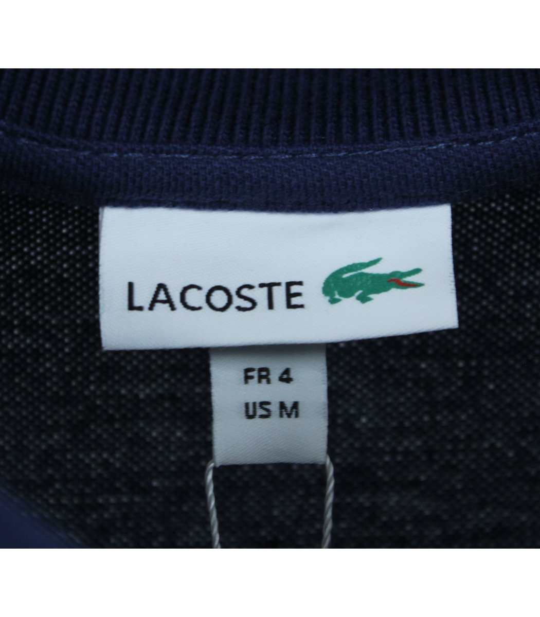 Темно-синяя футболка поло Lacoste LC2-2