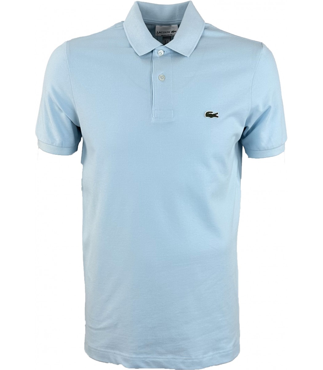 Светло-голубой футболка поло Lacoste LC2-15