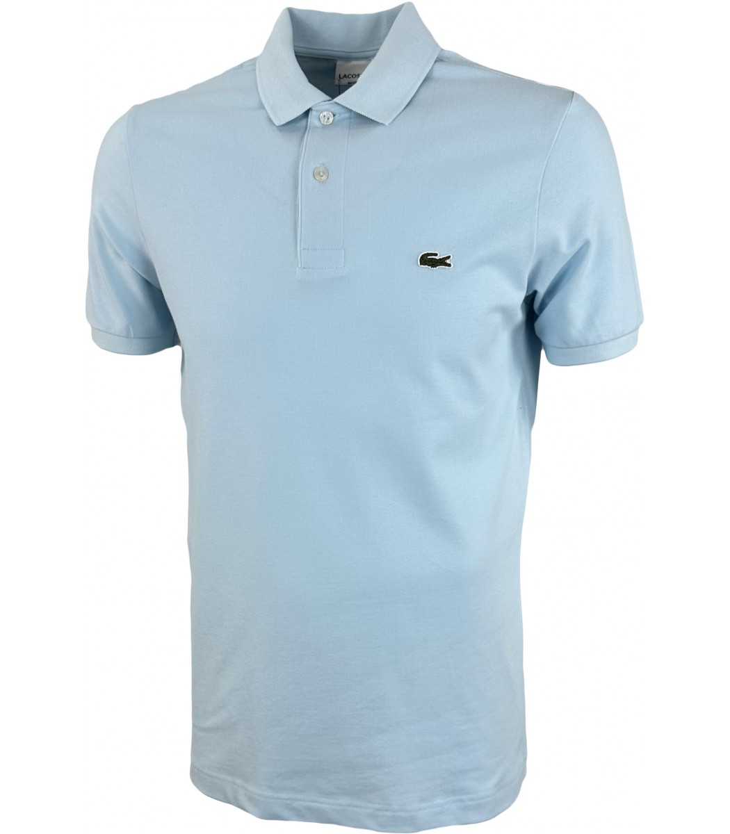 Светло-голубой футболка поло Lacoste LC2-15
