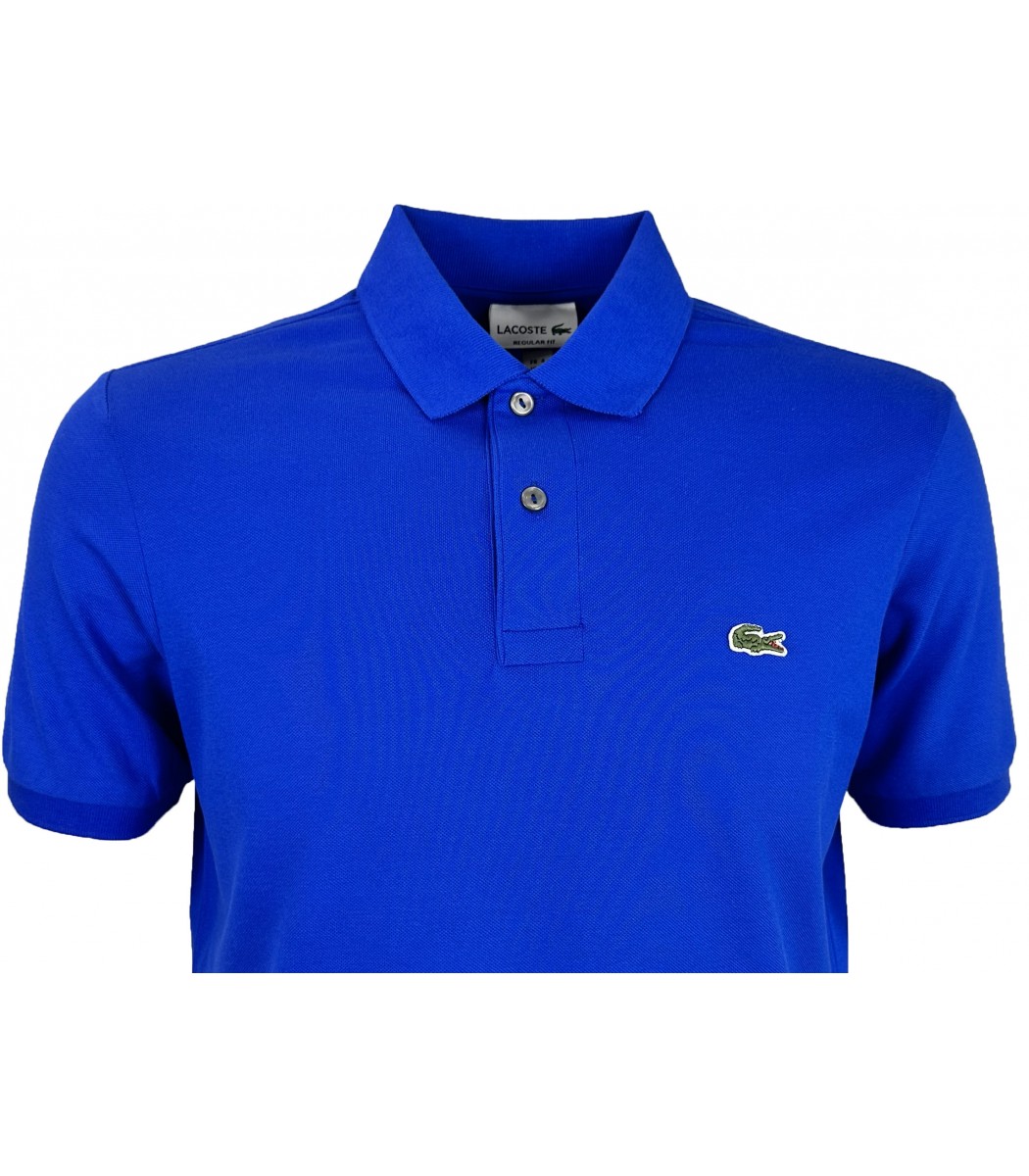 Синяя футболка поло Lacoste LC2-4