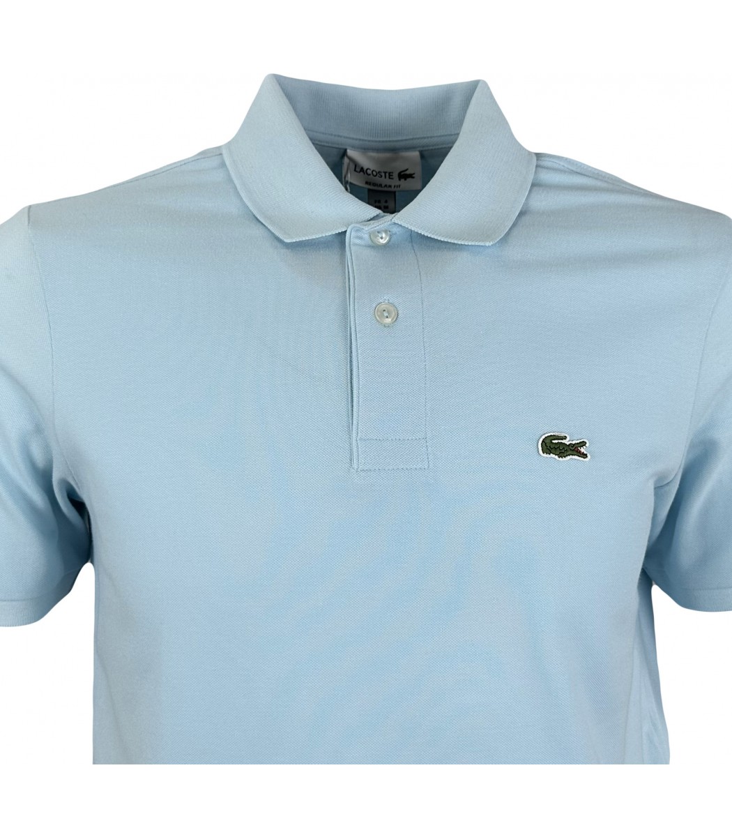 Светло-голубой футболка поло Lacoste LC2-15