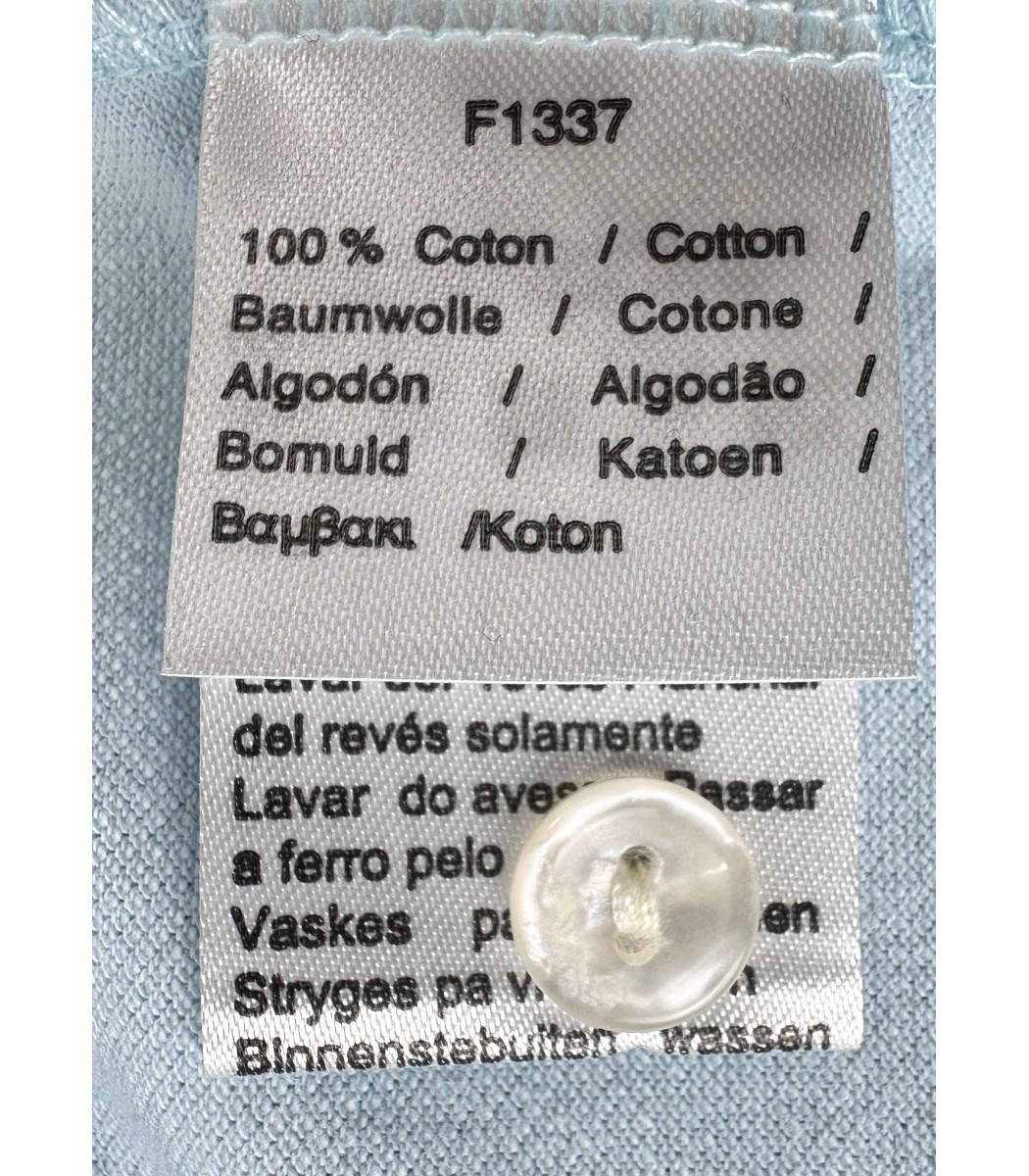 Светло-голубой футболка поло Lacoste LC2-15