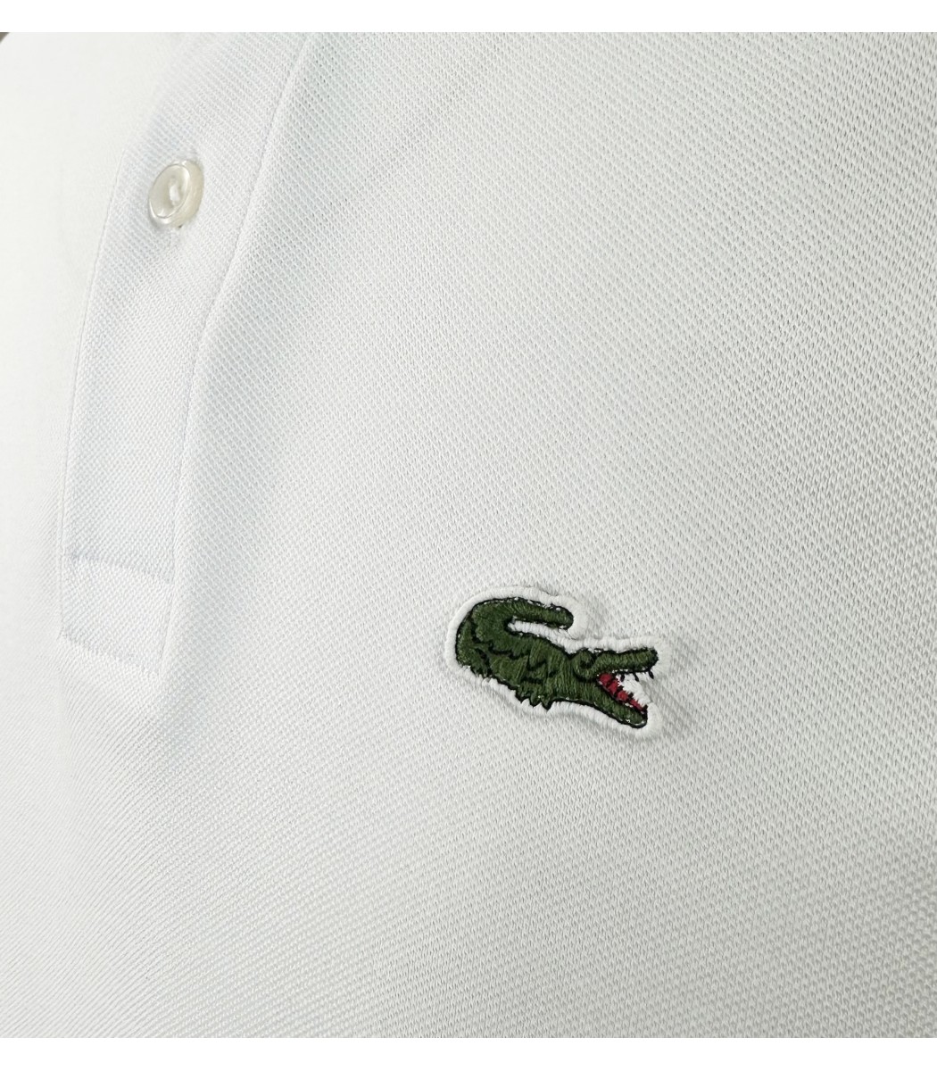 Белая футболка поло Lacoste LC2-3